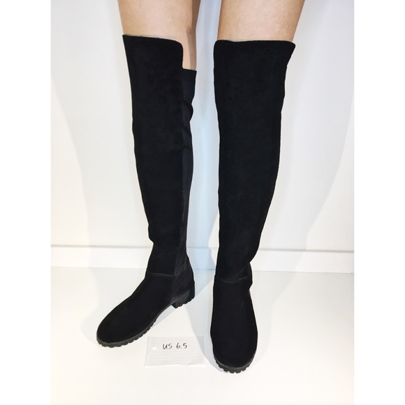 SOLD Women’s Black Over the Knee Boots size 6.5 - Picture 2 of 5